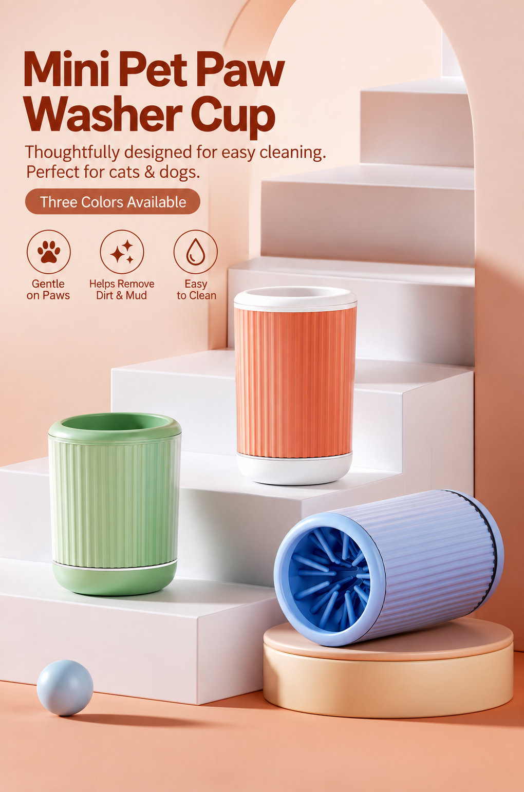 Fielora Mini Pet Paw Washer | Dog Paw Washer